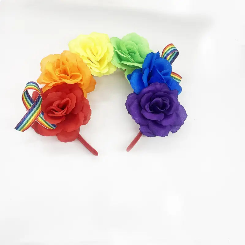 XParty-Haarreifen mit großen bunten Blumen