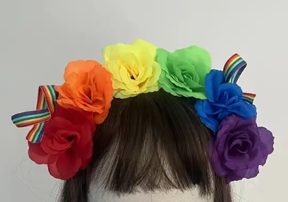 XParty-Haarreifen mit großen bunten Blumen