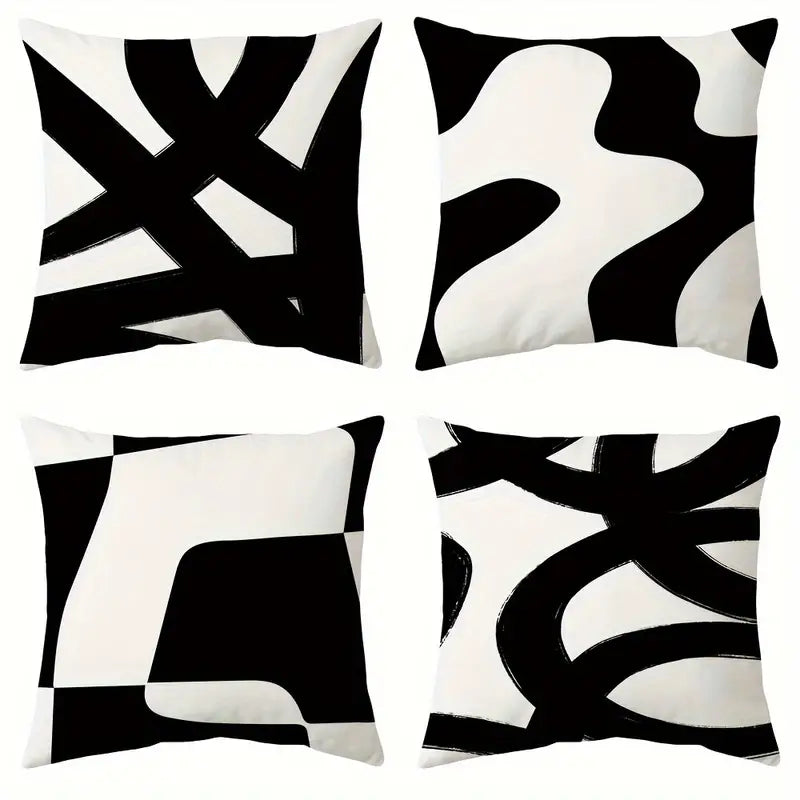 Kissen Set Black&White