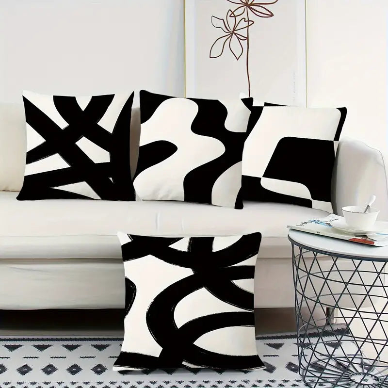 Kissen Set Black&White