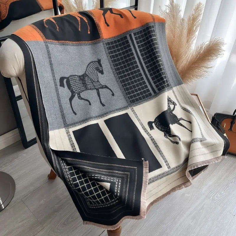 Schal im klassischen Reiter-Look
