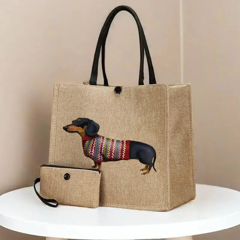 Tasche mit Dackel